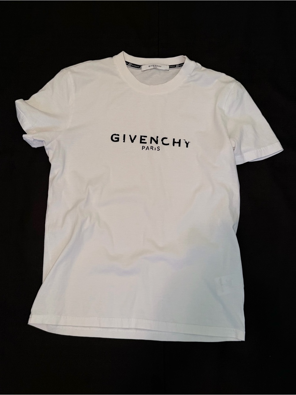 Givenchy Paris Men’s White Logo T-Shirt